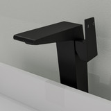 ALFI Black Matte Single Hole Single Handle Tall Bathroom Faucet - AB1475-BM