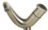 ALFI Tall Wave Brushed Nickel Single Lever Bathroom Faucet - AB1570-BN