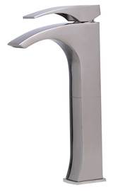 ALFI Tall Brushed Nickel Single Lever Bathroom Faucet - AB1587-BN