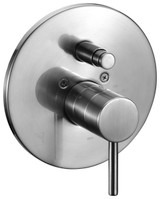 ALFI Brushed Nickel Pressure Balanced Round Shower Mixer with Diverter - AB1701-BN