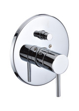 ALFI Polished Chrome Pressure Balanced Round Shower Mixer with Diverter - AB1701-PC
