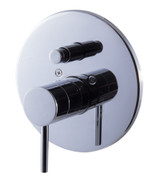 ALFI Polished Chrome Pressure Balanced Round Shower Mixer with Diverter - AB1701-PC