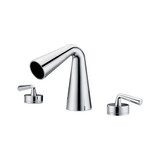 ALFI Polished Chrome Widespread Cone Waterfall Bathroom Faucet - AB1790-PC