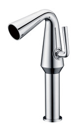 ALFI Polished Chrome Single Hole Single Handle Tall Cone Waterfall Bathroom Faucet - AB1792-PC