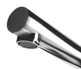 ALFI Polished Chrome Floor Mounted Tub Filler Faucet + Mixer & Hand Held Shower Head - AB2758-PC