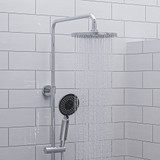 ALFI Polished Chrome Round Style Thermostatic Exposed Shower Faucet Set - AB2867-PC