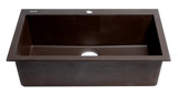 Alfi AB3020DI-C Chocolate 30" x 20" Drop-In Single Bowl Granite Composite Kitchen Sink