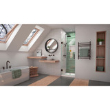 DreamLine Unidoor-LS 28 in. W x 72 in. H Frameless Hinged Shower Door in Oil Rubbed Bronze