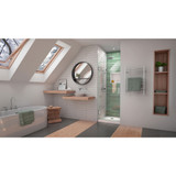 DreamLine Unidoor-LS 29 in. W x 72 in. H Frameless Hinged Shower Door in Chrome