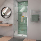 DreamLine Unidoor-LS 36-37 in. W x 72 in. H Frameless Hinged Shower Door in Chrome