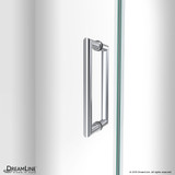 DreamLine Unidoor-LS 38-39 in. W x 72 in. H Frameless Hinged Shower Door in Chrome