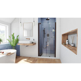 DreamLine Elegance Plus 39 3/4 - 40 1/2 in. W x 72 in. H Frameless Pivot Shower Door in Oil Rubbed Bronze