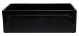 Alfi AB3320SB-BG 33" x 21" Black Reversible Single Fireclay Farmhouse Kitchen Sink