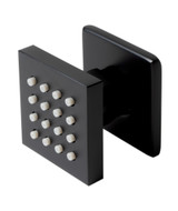 ALFI Black Matte 2" Square Adjustable Shower Body Spray - AB3820-BM