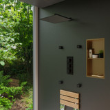 ALFI Black Matte 2" Square Adjustable Shower Body Spray - AB3820-BM
