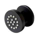 Alfi Black Matte 2" Round Adjustable Shower Body Spray