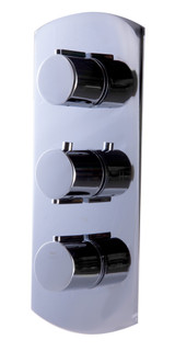 ALFI Polished Chrome Round 2 Way Thermostatic Shower Mixer Faucet - AB3901-PC