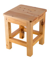 ALFI 10"x10" Square Wooden Bench/Stool For Shower or Multi-Purpose - AB4407