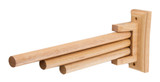 ALFI 16" Triple Rack Wooden Towel Bar - AB5506