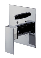 ALFI Polished Chrome Modern Square Pressure Balanced Shower Mixer Faucet with Diverter - AB6801-PC