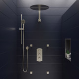ALFI Brushed Nickel Sliding Rail - Bar Hand Held Shower Head Set with Hose - AB7938-BN