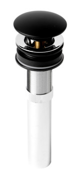 ALFI Matte Black Pop Up Drain with Out Overflow - AB9055-BM