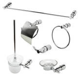 ALFI Polished Chrome 6 Piece Bathroom Accessory Set - AB9508-PC