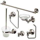 ALFI Brushed Nickel 6 Piece Bathroom Accessory Set - AB9521-BN