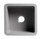 ALFI Gray Matte Square 18" x 18" Undermount / Drop In Fireclay Bar / Prep Sink - ABF1818S-GM