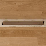 ALFI 24" Modern Polished Stainless Steel Linear Shower Drain with Solid Cover - ABLD24B-PSS