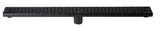 ALFI 32" Black Matte Stainless Steel Linear Shower Drain with Groove Holes