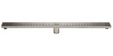 ALFI 36" Modern Stainless Steel Linear Shower Drain with Groove Lines - ABLD36D
