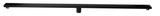 ALFI 59" Black Matte Stainless Steel Linear Shower Drain with Groove Holes - ABLD59C-BM