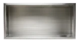 ALFI 24 x 12 Brushed Stainless Steel Horizontal Single Shelf Bath Shower Niche - ABN2412-BSS