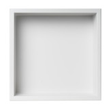 ALFI 16" x 16" White Matte Stainless Steel Square Single Shelf Bath Shower Niche - ABNC1616-W