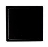 ALFI 5" x 5" Black Matte Square Stainless Steel Shower Drain with Solid Cover