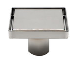 ALFI 5" x 5" Modern Square Polished Stainless Steel Shower Drain with Solid Cover - ABSD55B-PSS