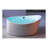 ALFI EAGO 66" Round Free Standing Acrylic Air Bubble Bathtub - AM2130