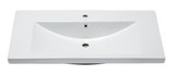 ALFI EAGO White Ceramic 40"x19" Rectangular Drop In Sink - BH002