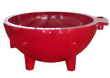 ALFI Red Wine FireHotTub The Round Fire Burning Portable Outdoor Hot Bath Tub - FireHotTub-RW