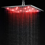 ALFI Polished Chrome 12" Square Multi Color LED Rain Shower Head - LED12S-PC
