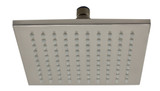 ALFI Brushed Nickel 8" Square Multi Color LED Rain Shower Head - LED8S-BN