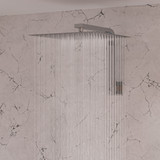ALFI Solid Brushed Stainless Steel 12" Square Ultra Thin Rain Shower Head - RAIN12S-BSS