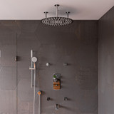 ALFI 20" Round Polished Solid Stainless Steel Ultra Thin Rain Shower Head - RAIN20R-PSS