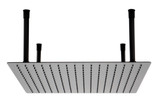 ALFI Matte Black Stainless Steel 20" Square Ultra-Thin Rain Shower Head - RAIN20S-BM