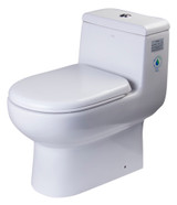 ALFI EAGO Dual Flush One Piece Eco-Friendly High Efficiency Low Flush Ceramic Toilet - TB351