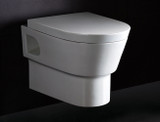 ALFI EAGO Round Modern Wall Mount Dual Flush Toilet Bowl - WD332