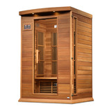 Maxxus Sauna 2 Per Near Zero EMF FAR Infrared Carbon Canadian Hemlock Sauna