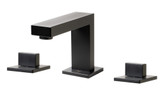 ALFI Black Matte Widespread Two Handle Modern Bathroom Faucet - AB1322-BM