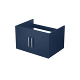 Lexora Geneva 30" Navy Blue Wall Mount Vanity Cabinet Cabinet Only